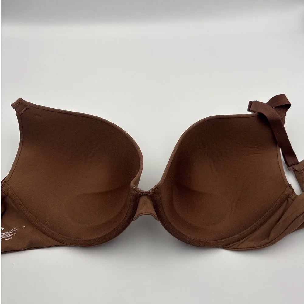 Skims T-Shirt Bra Chocolate Brown Underwire Molded Cup 36DD RN 158973 - Picture 5 of 7